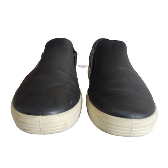 ECCO Soft 7 Mens Black Leather Slip On Sneakers Men\'s Size 9 EUR Size 43 main image 4